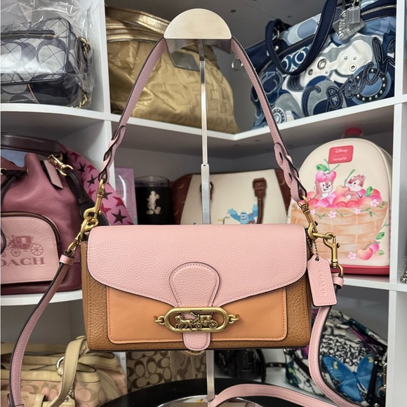 Coach Handbags - Coach Colorblock Blossom Multi Small Jade Shoulder Bag